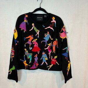 Michael Simon fashionista's through the decade Women's Cotton Cardigan Size XL